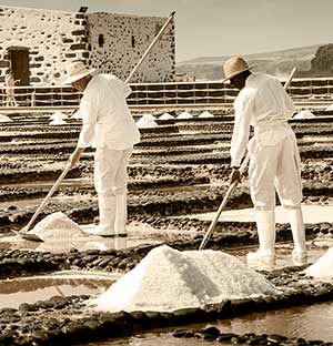 Salinas tradicionales canarias